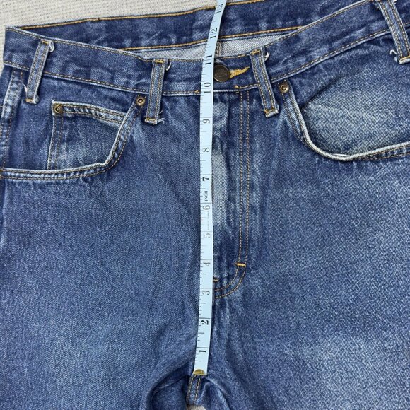 Dickies Mens Blue Denim Jeans Straight Medium Wash 5 Pockets Cotton Size 33X30 - Picture 10 of 12